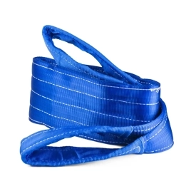 Zvedací popruh 8000 kg, Dvouvrstvý, Zvedací pás oko-oko, Modrý, Certifikovaný, B2